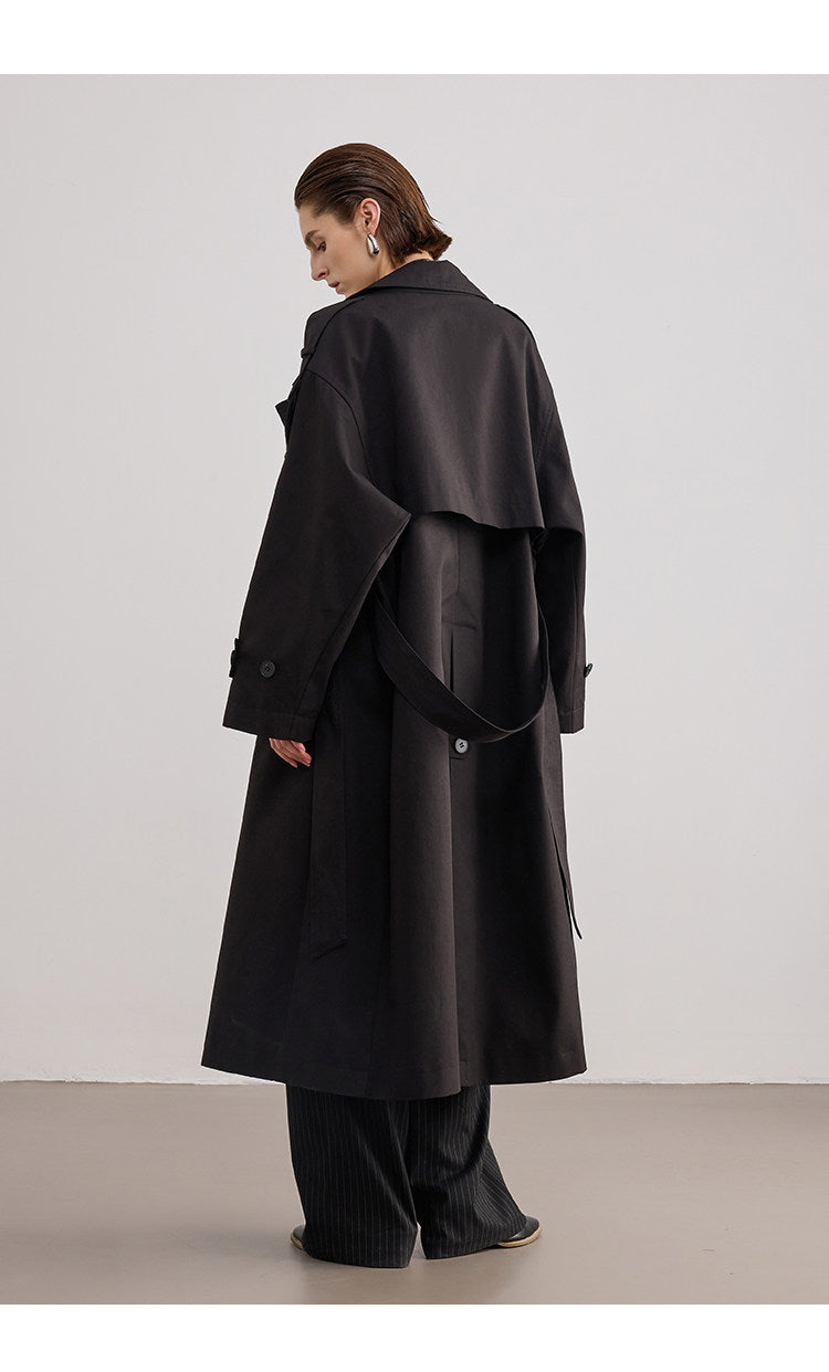 Oversized Long Trench Coat