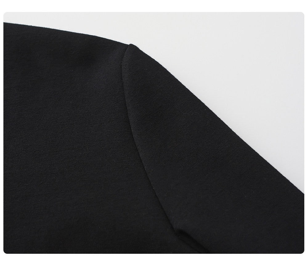 Deep U Neck Long Knit Dress