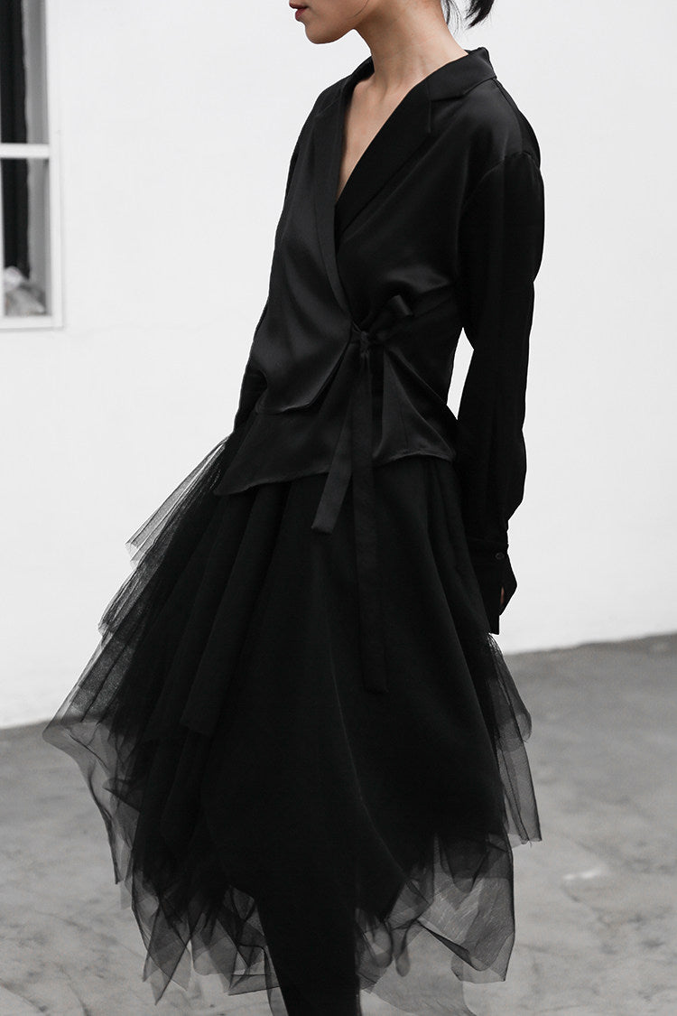 Irregular Layered Tulle Skirt