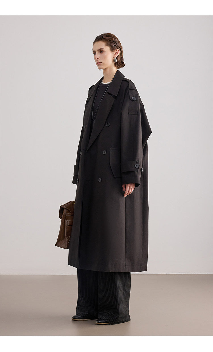 Oversized Long Trench Coat