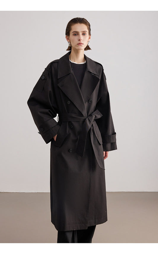 Oversized Long Trench Coat