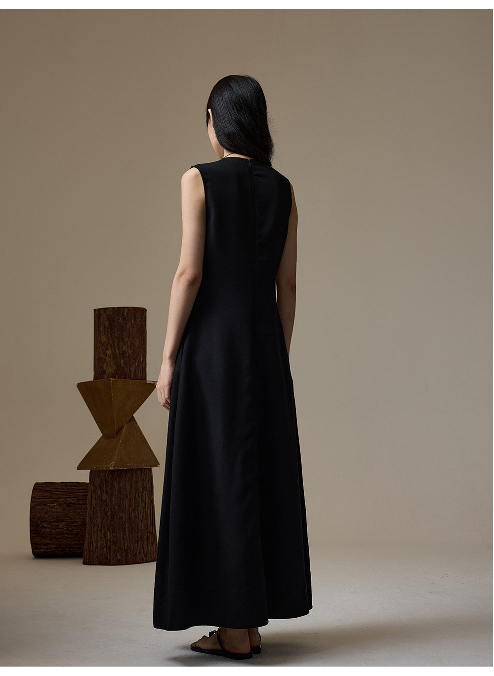 Deep V-Neck Dress