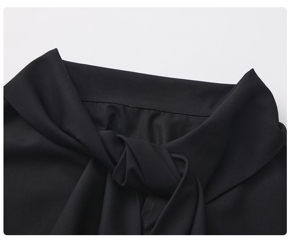 Drape Tie Long Shirt